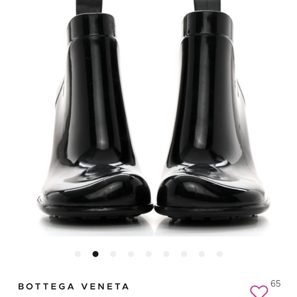 BOTTEGA VENETA Rubber Shine Ankle Boots 39 100% AUTHENTIC with receipt
